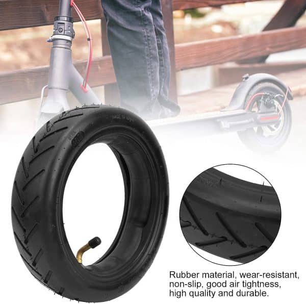 Non Slip Electric Scooter Tyre, 8.5in Tire Combination Set Electric Vehicle Rubber Conversion Wheel Accessory for XIAOMI M365 PRO Electric Scooter, Easy to Inflate
