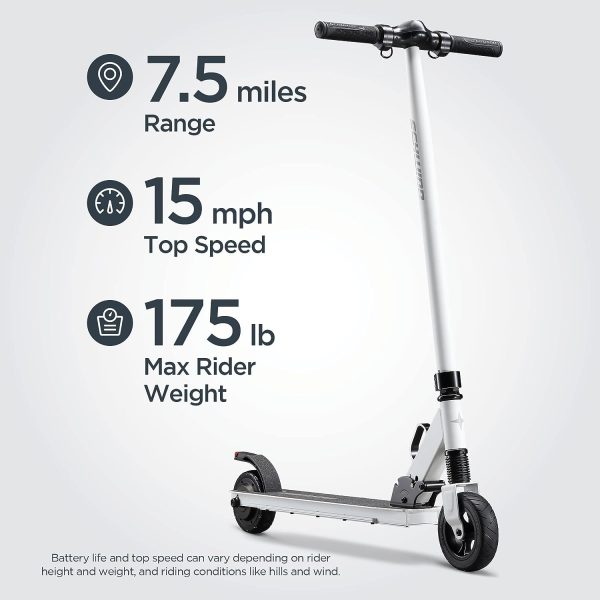 Schwinn Tone Mens and Womens Electric Scooter, Fits Youth/Adult Riders Ages 13+, Max Rider Weight 175-220 Lbs, Max Speed of 15MPH, Lightweight, Folding, Locking Aluminum Frame