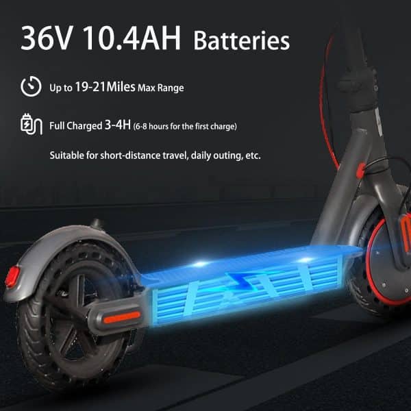 Electric Scooter for Adults Teens,350W Electric Scooter Up to 19MPH & 19-21Miles Range Sport Foldable Scooter Double Braking Electric Scooters for Commuter,8.5" Tires Electric Scooter for Adults