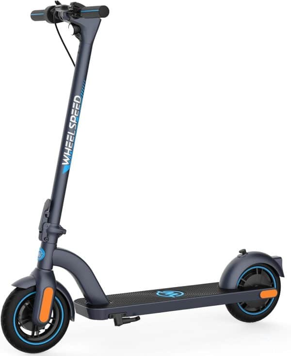 Wheelspeed Electric Scooter Primer, 12-14 Miles Long Range & 15 MPH Lightweight Commuting Electric Scooter, 350W Motor & 8.5" Pneumatic Tires Portable E-Scooter for Adults with Anti-Theft E-Lock